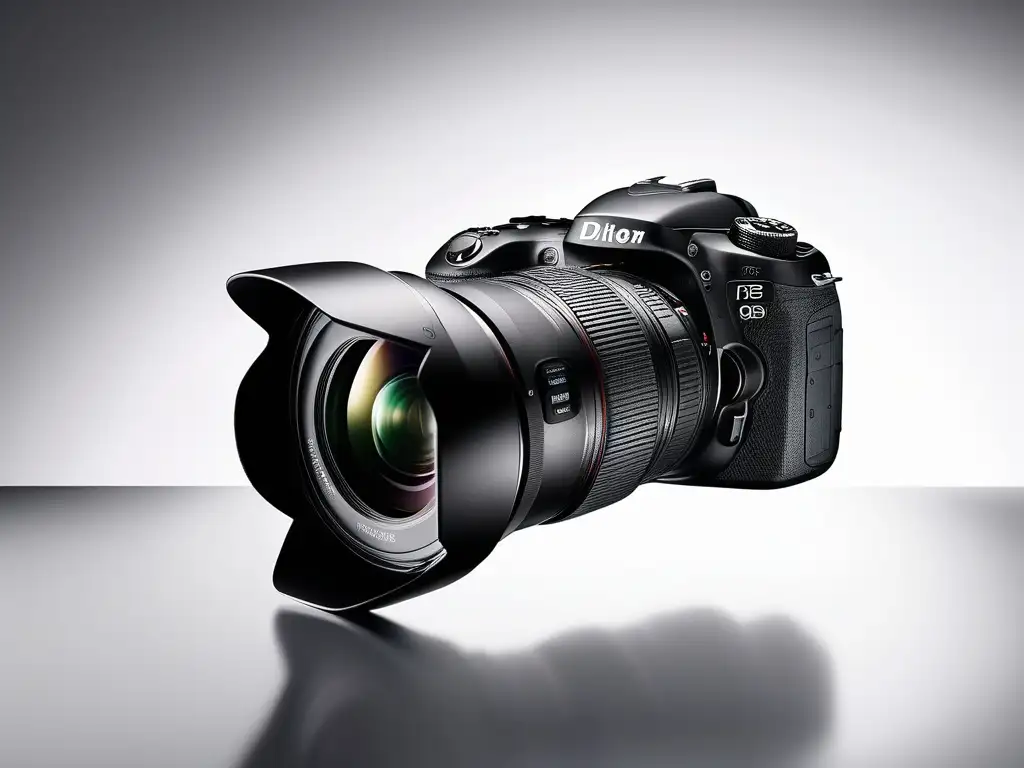Cámara DSLR moderna en fondo blanco Cámara DSLR moderna en fondo blanco: guía de fotografía planetaria para principiantes