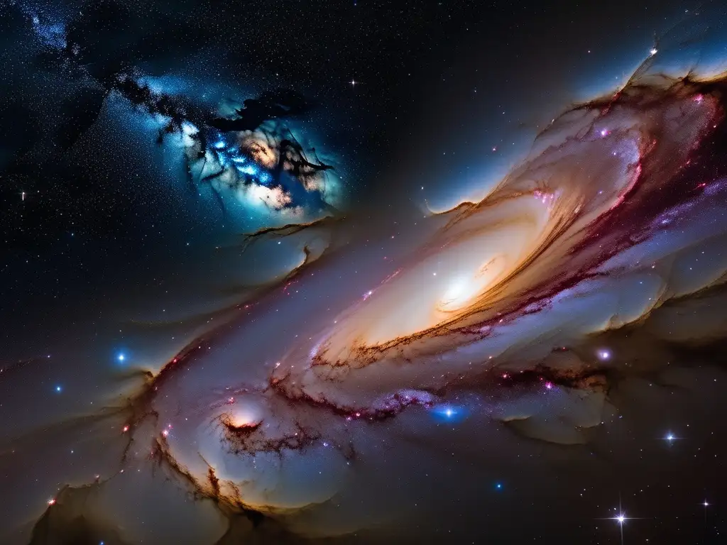 Espectacular escena celestial en 8k Imagen 8k celestial: cosmos, galaxias, nebulosas, colores vibrantes, formaciones celestiales, vía láctea, astrofotografía