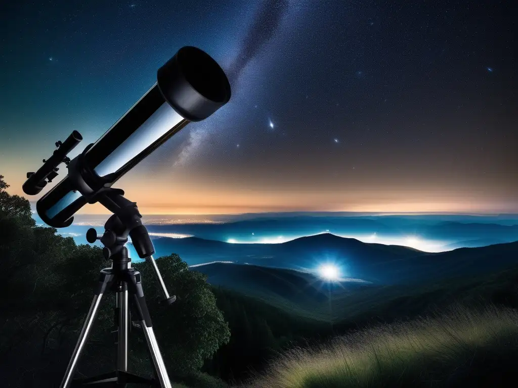 Noche estrellada con telescopio Preparación viaje estelar: consejos exploradores