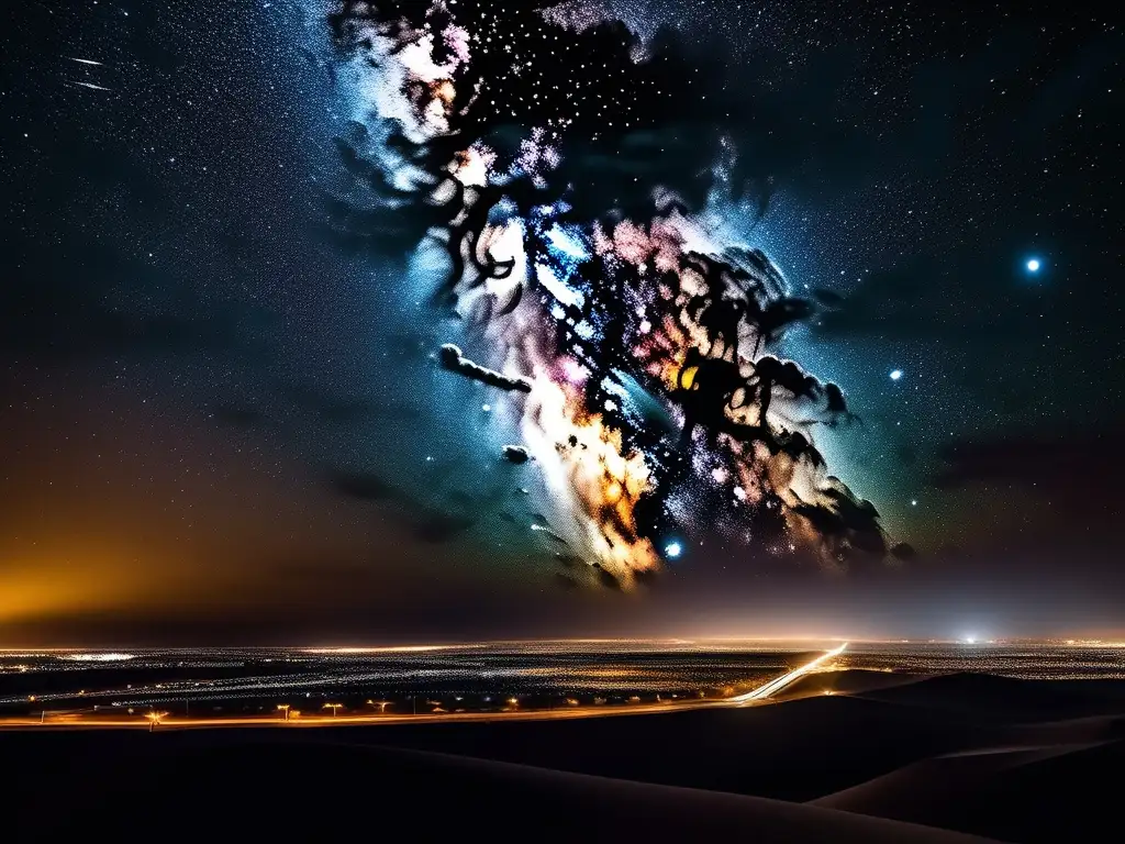 Maravillosa imagen nocturna del cielo de Kuwait Turismo astronómico en Kuwait: El cielo nocturno estelar