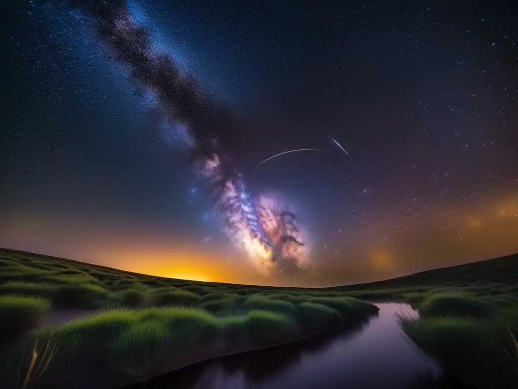 Noche estrellada y cámara profesional Imagen: Noche estrellada 8k con la Vía Láctea y cámara de astrofotografía - Consejos astrofotografía estaciones año