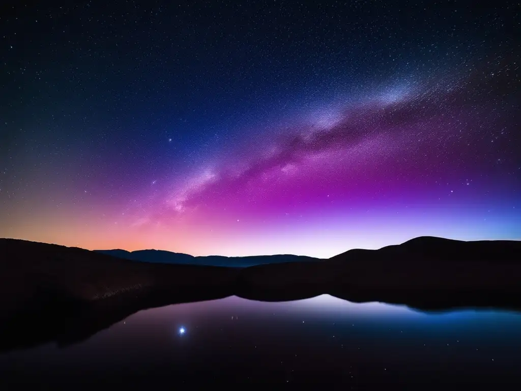 Noche estrellada: belleza astronómica Equipos para astrofotografía estelar: cielo nocturno lleno de estrellas, constelaciones y maravilla