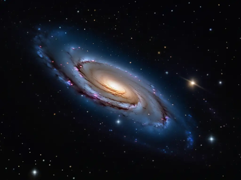 Misterioso cosmos: galaxia distante y estrellas Descubriendo radiogalaxias: secretos del espacio profundo