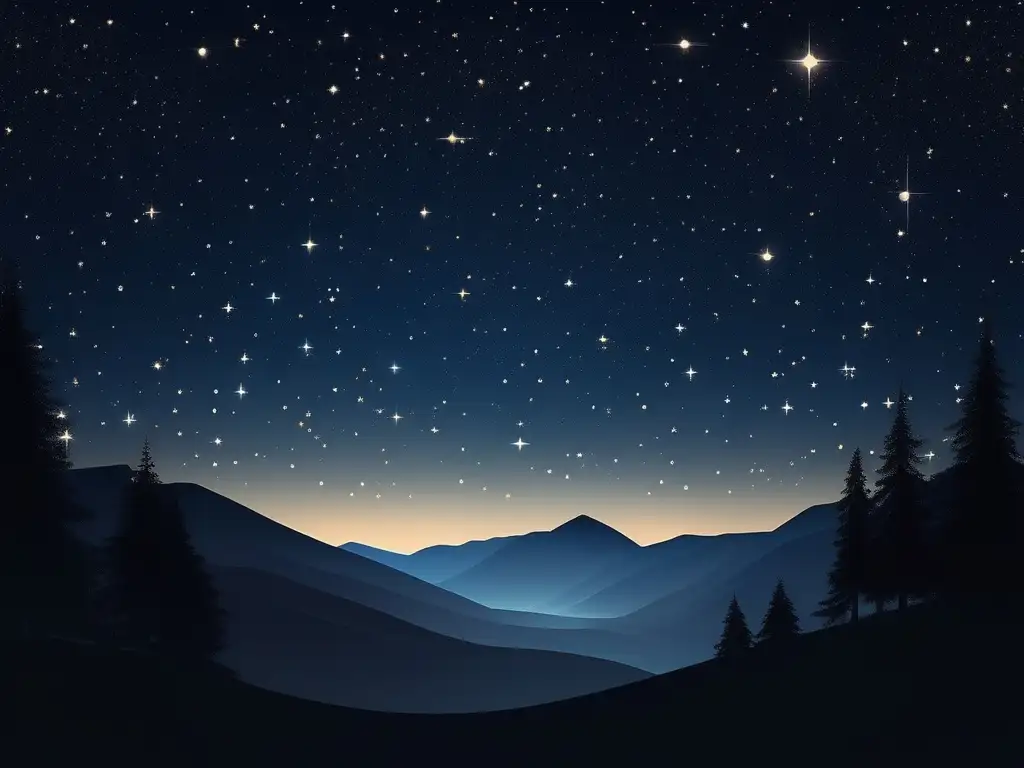 Constelaciones estelares en 8k Guía de observación astronómica con telescopio en una imagen de noche estrellada en 8k