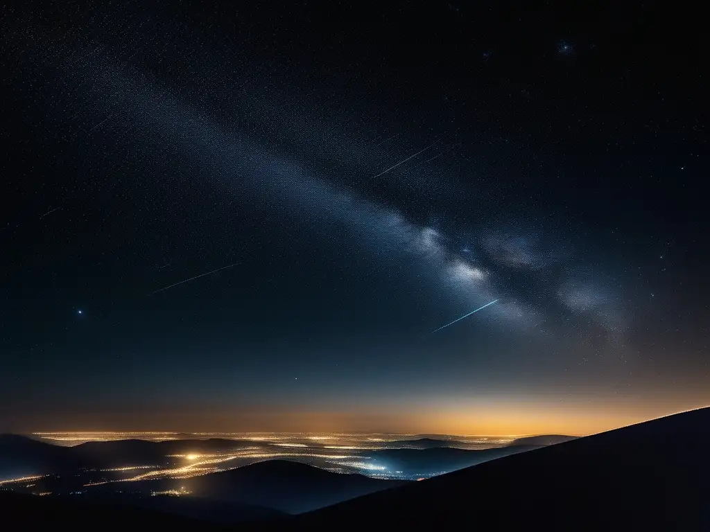 Noche estrellada en 8k Consejos turismo astronómico estelar: cielo nocturno 8k con millones de estrellas, diseño minimalista y cautivador