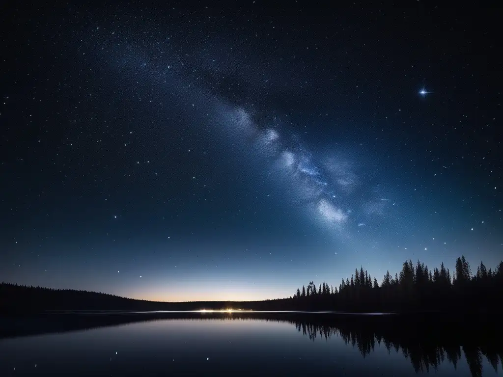 Noche estrellada con telescopio Un viaje astronómico exitoso: noche estrellada, telescopio, constelación, tranquilidad y exploración cósmica