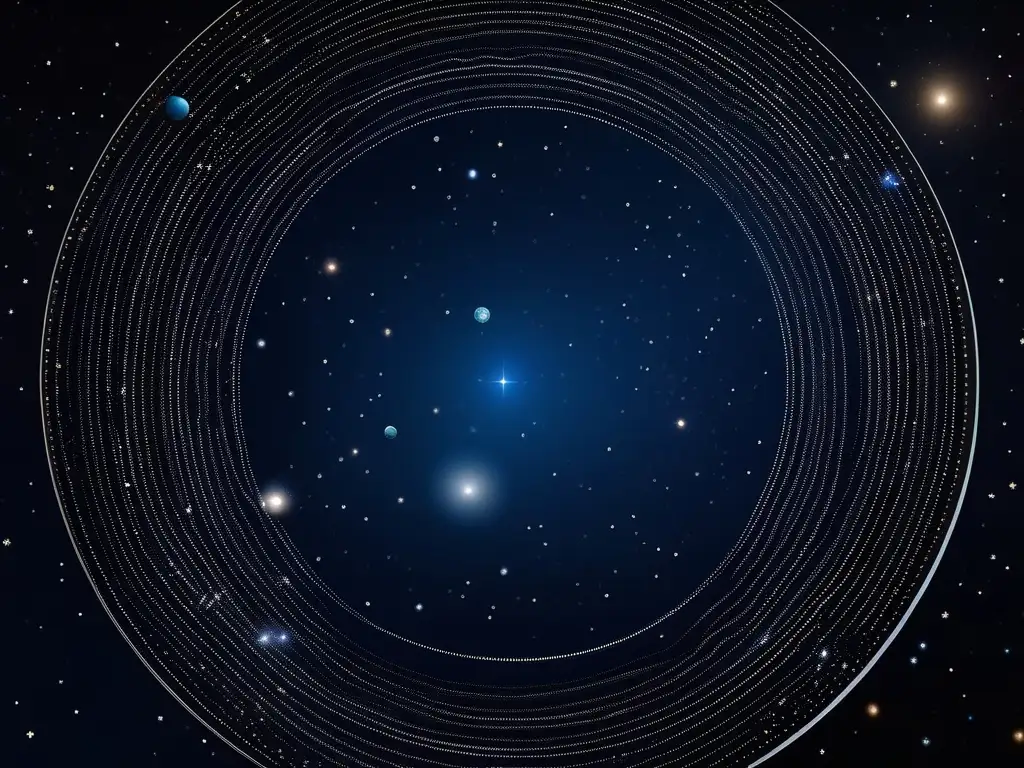 Noche estrellada con constelaciones y planetas Constelaciones, planetas y mitos: Interpreta el cielo ancestral