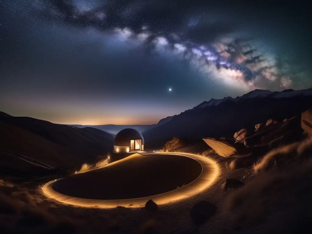 Noche estrellada: un viaje astronómico Impresionante imagen 8k ultradetallada del cielo nocturno, mostrando la belleza de la observación astronómica en un viaje temático