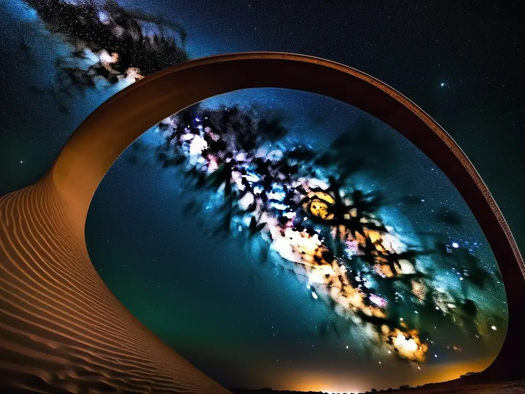 Cielo nocturno en Mali: La Vía Láctea en todo su esplendor Destino astronómico en Malí: Explorando el universo desde el corazón estelar