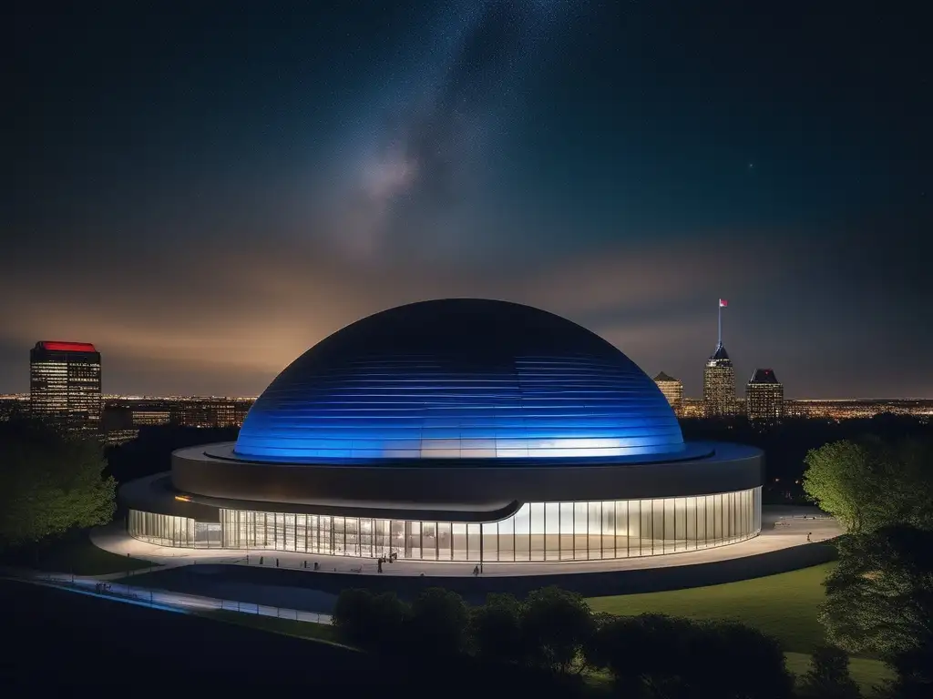 Planetario de Montreal: Diseño futurista y celestial Experiencia astronómica en Montreal - Planetario moderno y sofisticado con impresionante diseño minimalista y vistas celestiales