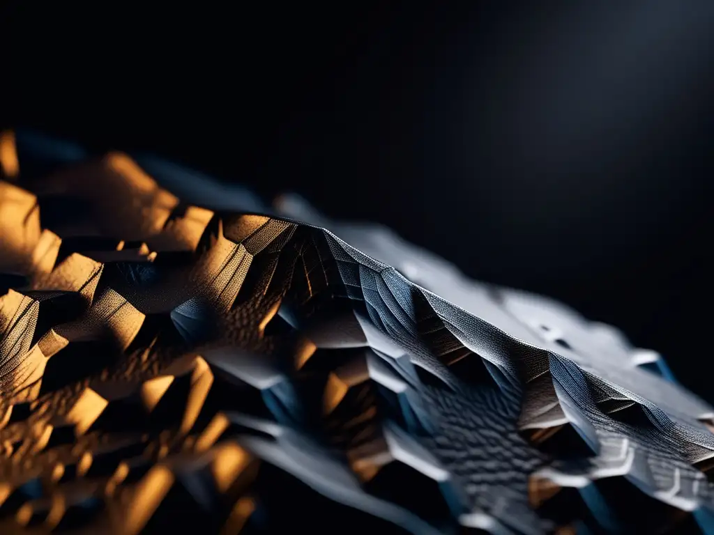 Detalle de meteorito en superficie negra Guía práctica: Meteorito en superficie negra
