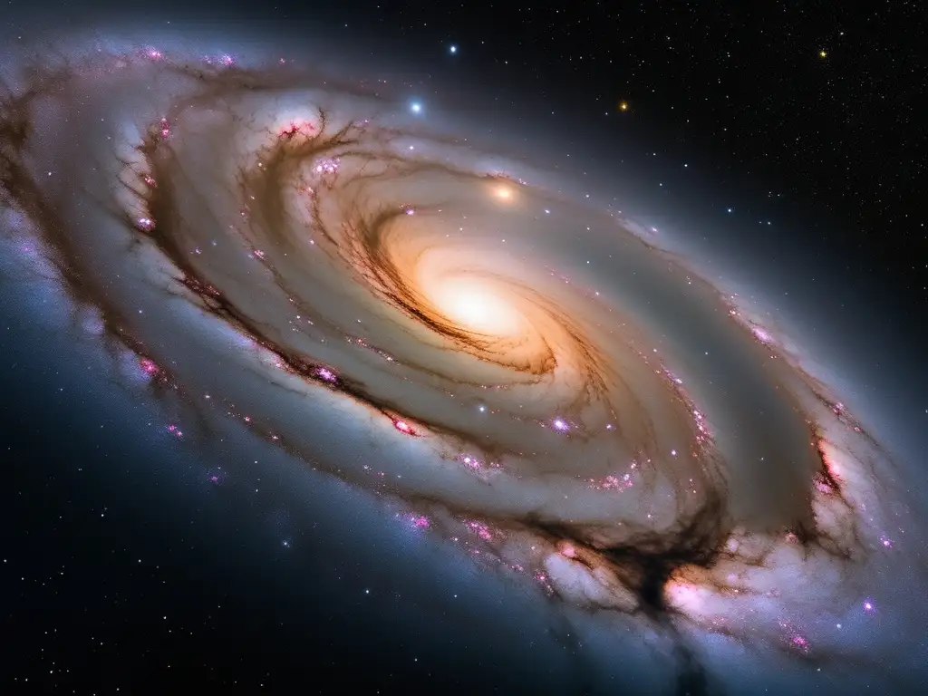 Galaxia Vía Láctea en 8k Los secretos de la Vía Láctea: Detallada imagen de la galaxia capturada en un lugar remoto sin contaminación lumínica