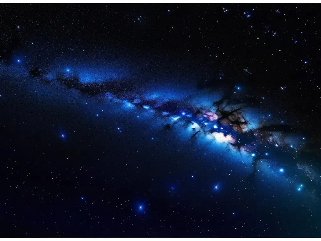 Noche estrellada: cielo azul oscuro con constelaciones Oportunidades de turismo astronómico con niños bajo el cielo estrellado