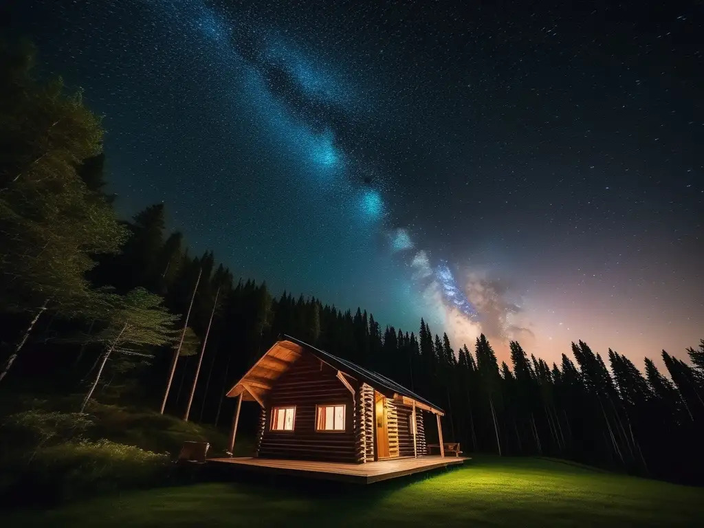 Noche estrellada sin contaminación lumínica Un cielo nocturno lleno de estrellas, sin contaminación lumínica