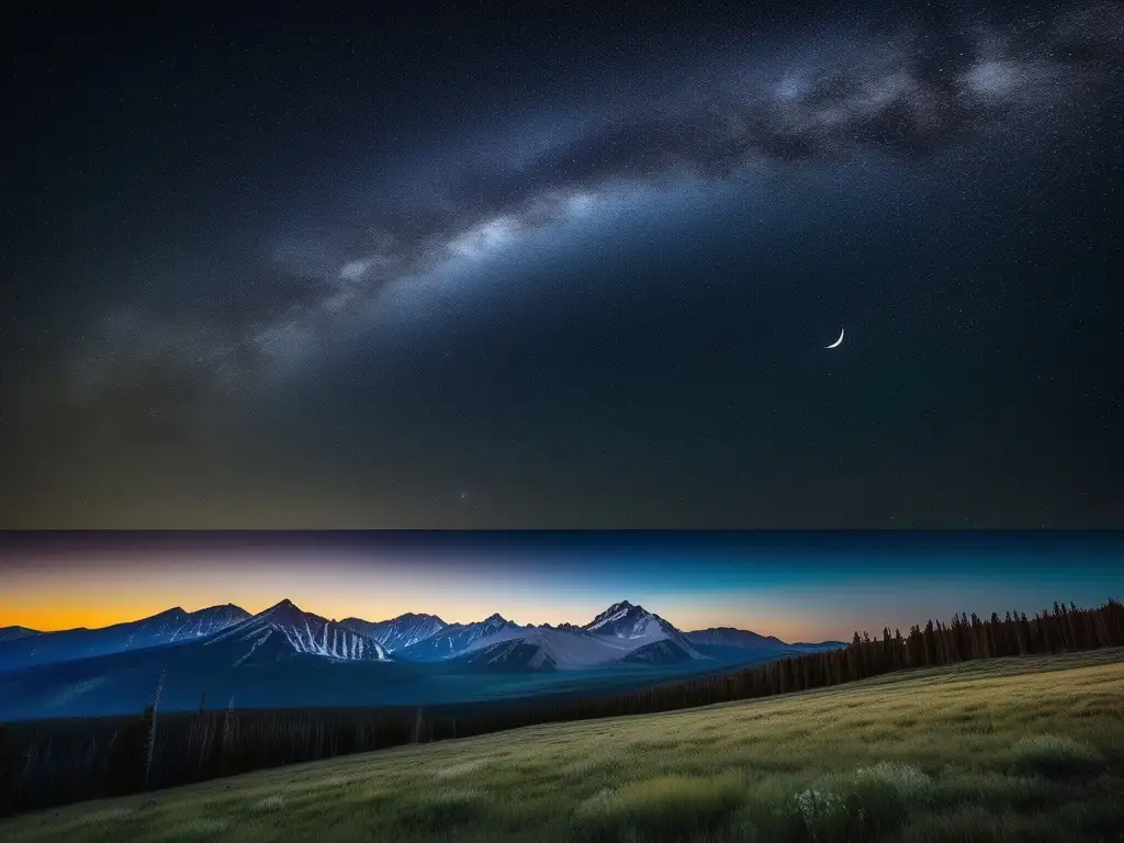Noche estrellada en Colorado Turismo astronómico en Colorado: noche estrellada, montañas majestuosas, telescopio y paisaje sorprendente