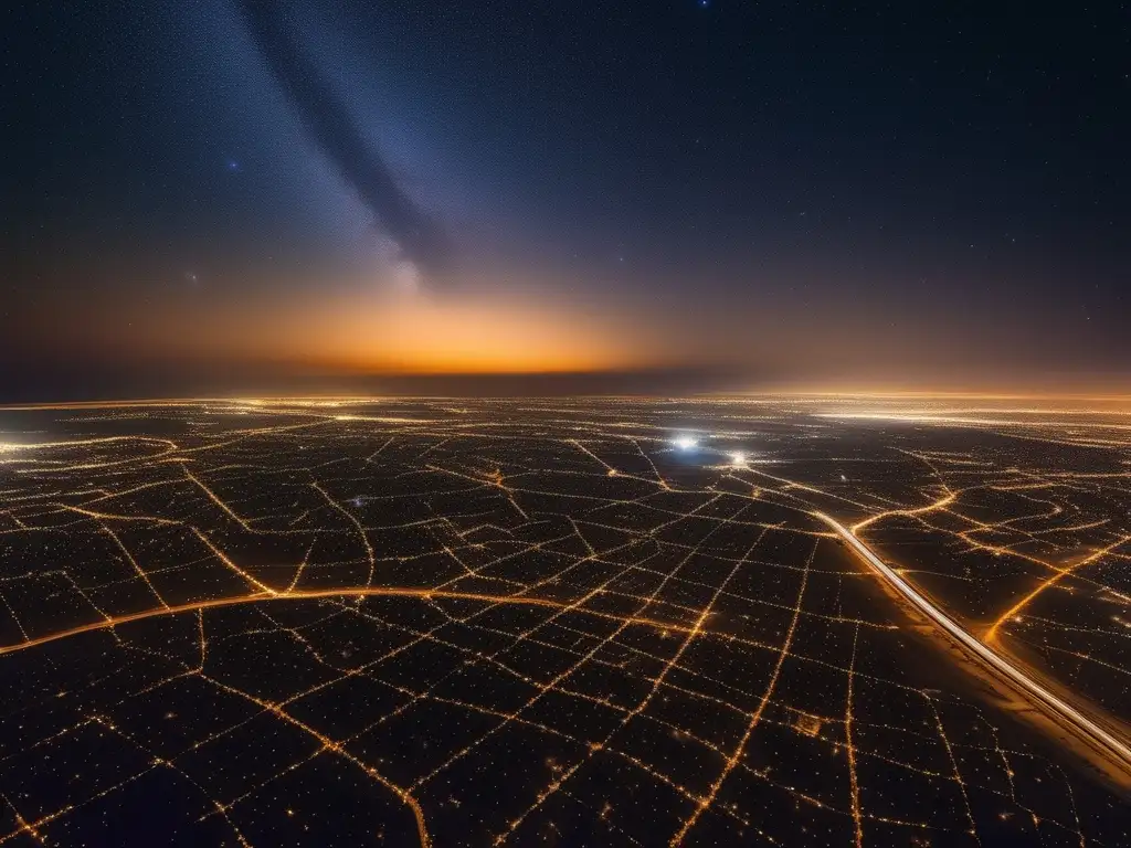Noche estrellada en Kuwait: 8k Turismo astronómico en Kuwait: El cielo nocturno estelar
