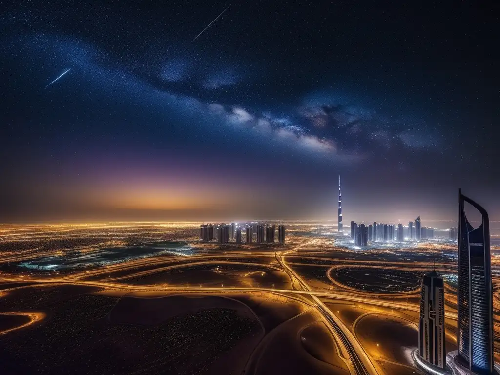 Noche estrellada en Kuwait Turismo astronómico en Kuwait: El cielo nocturno estelar