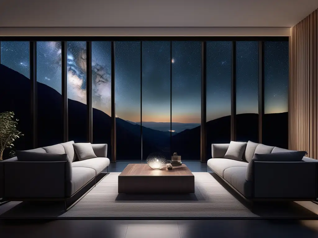Observatorio astronómico en la noche estrellada Destinos astronómicos imperdibles: Observatorio remoto en montañas, cielo estrellado 8k, arquitectura minimalista, belleza cósmica