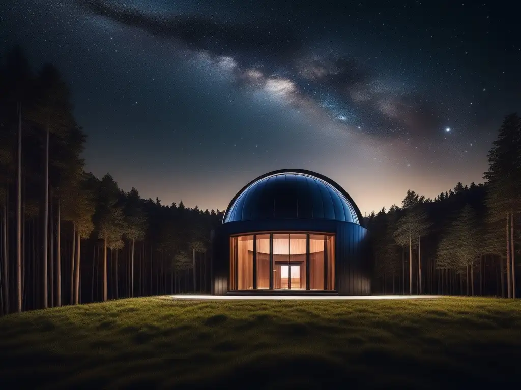 Noche estrellada en observatorio Un fascinante paisaje nocturno de 8k revela la inmensidad del cielo estrellado