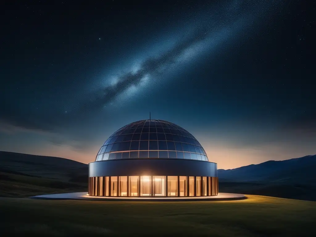 Observatorio astronómico bajo un cielo estrellado Observatorio astronómico y su importancia en viajes astronómicos