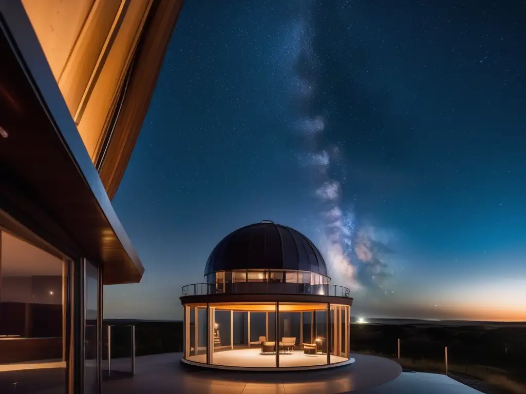 Observatorio moderno y estrellado Turismo astronómico: Equilibrio entre exploración y conservación