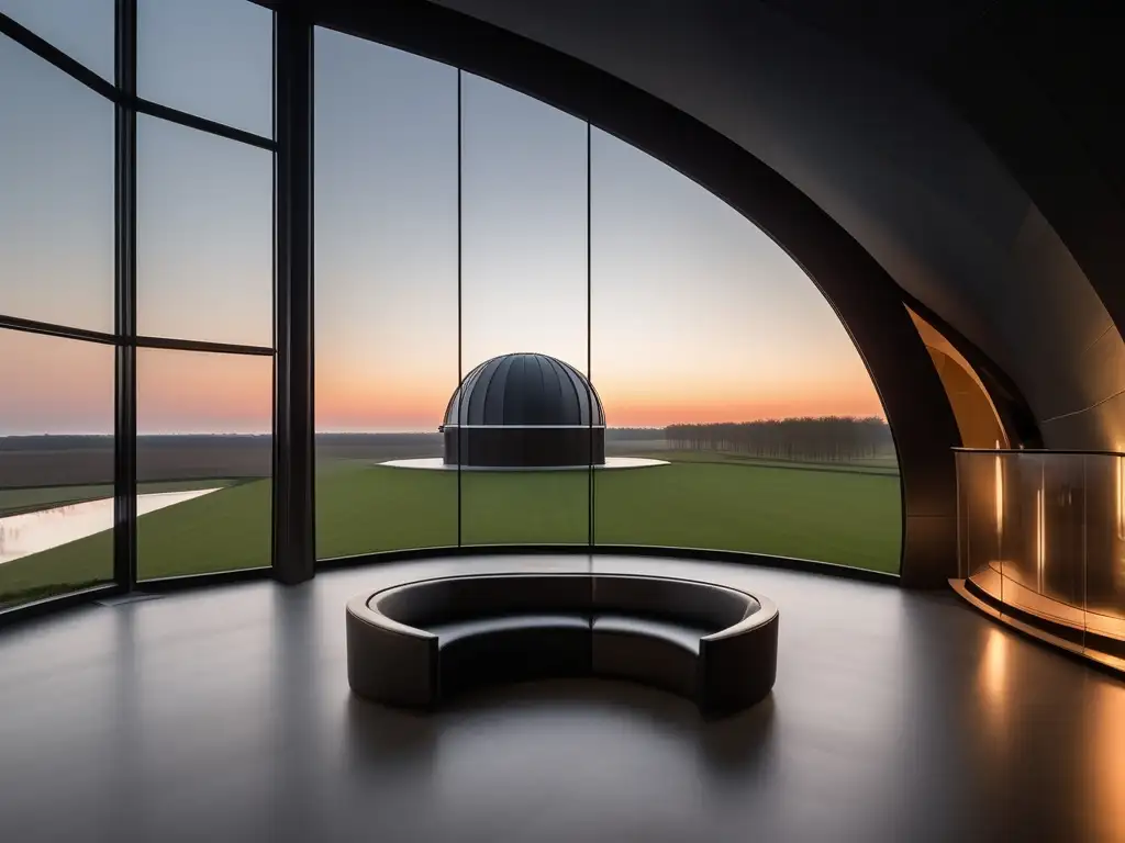 Observatorio Sonnenborgh: Arquitectura única y luces cálidas Observatorio Sonnenborgh en los Países Bajos, diseño arquitectónico único, ambiente tranquilo y curiosidad