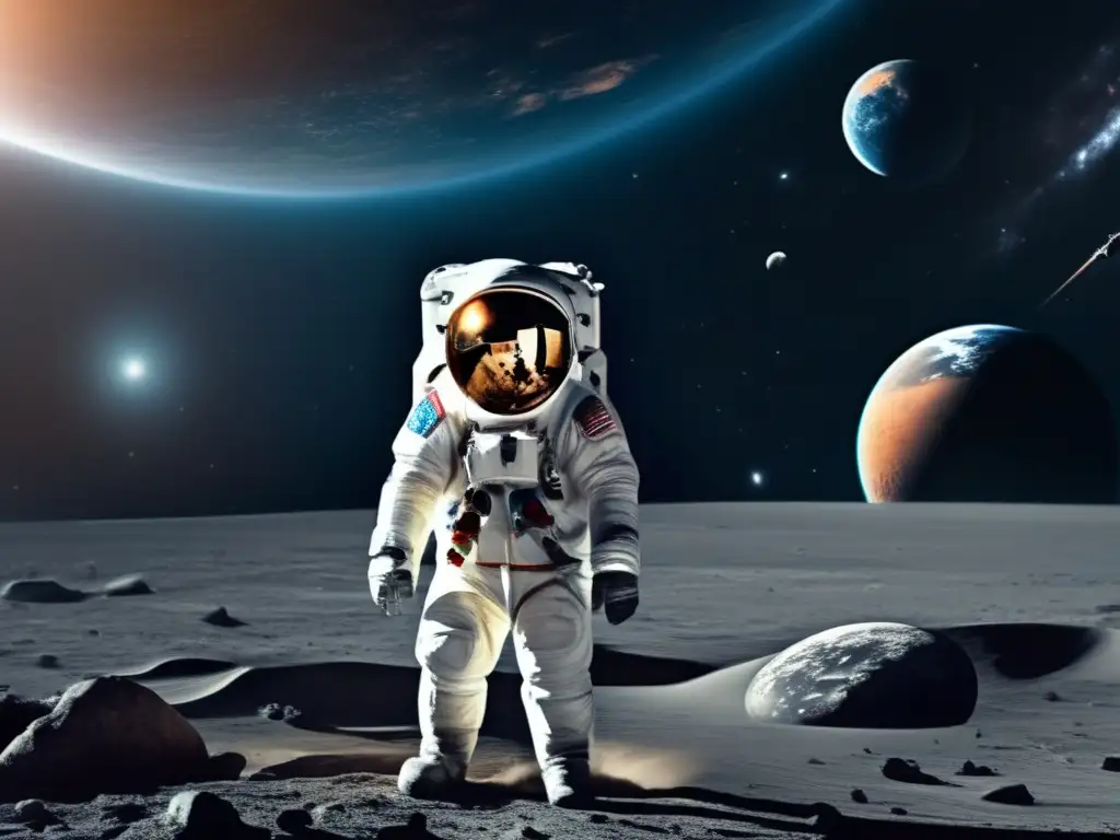 Astronauta flotando en el espacio Astronauta sereno flotando en el espacio - Consejos para reducir ansiedad espacial